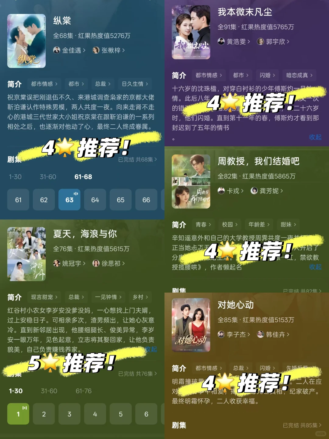 2025年6月短剧推荐❗️55部，这个月吃的不错～