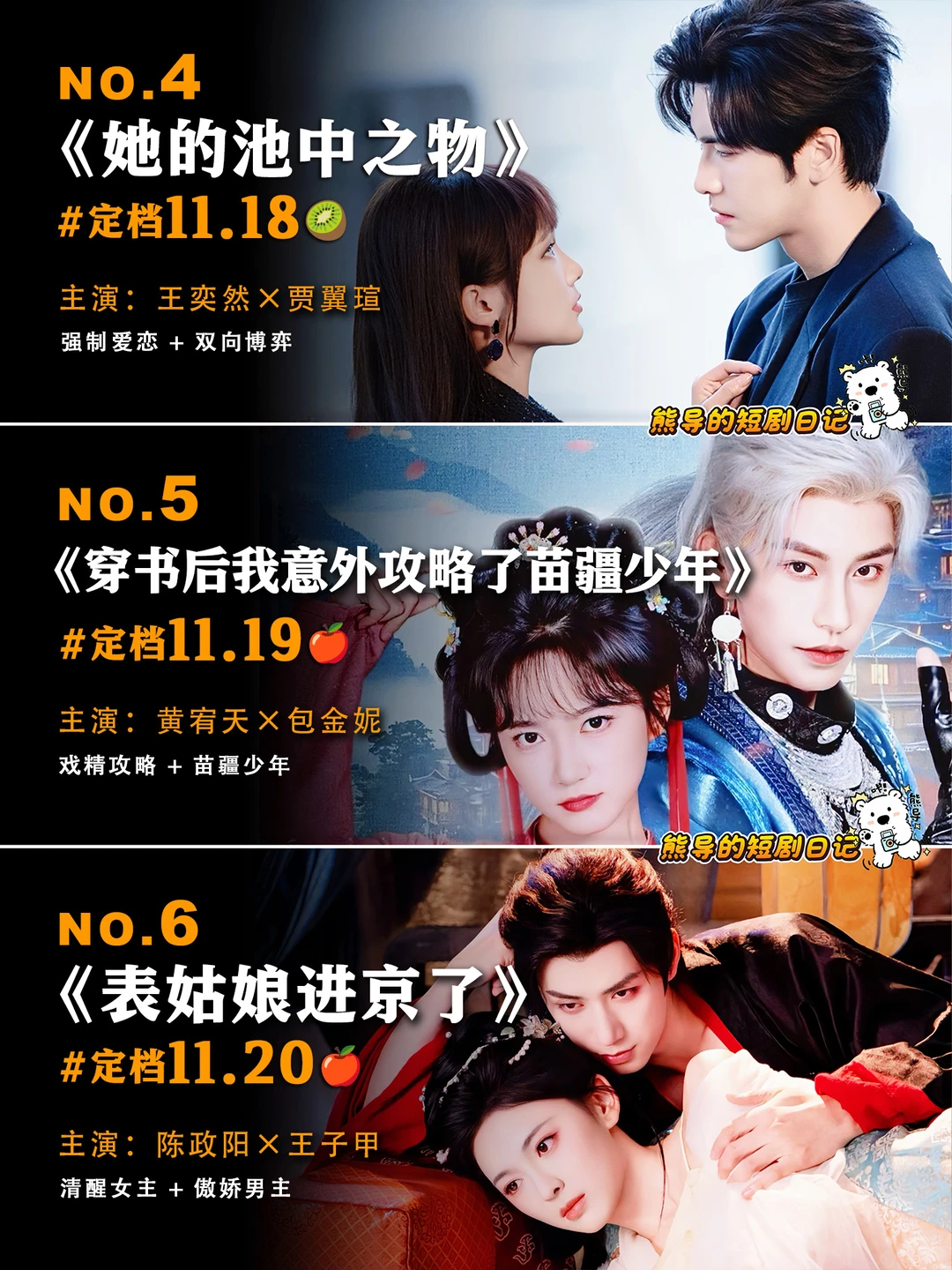 十一月未播先火🔥第三弹短剧推荐，期待