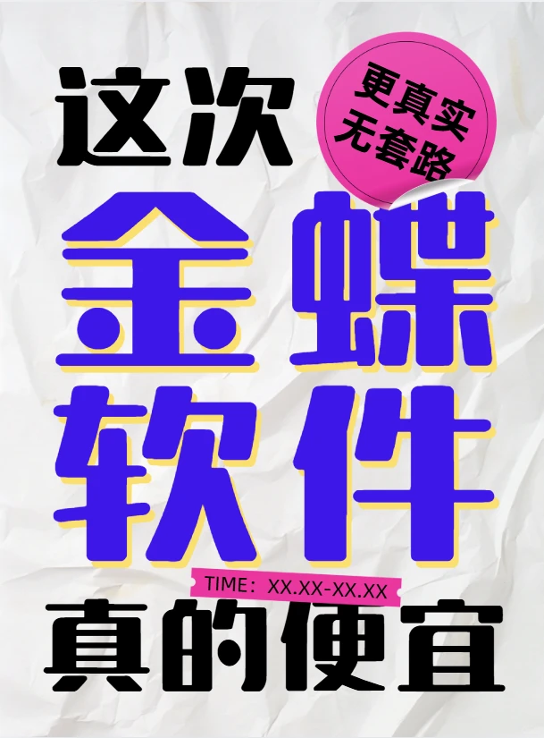 金蝶软件真的便宜了!-夜雨聆风