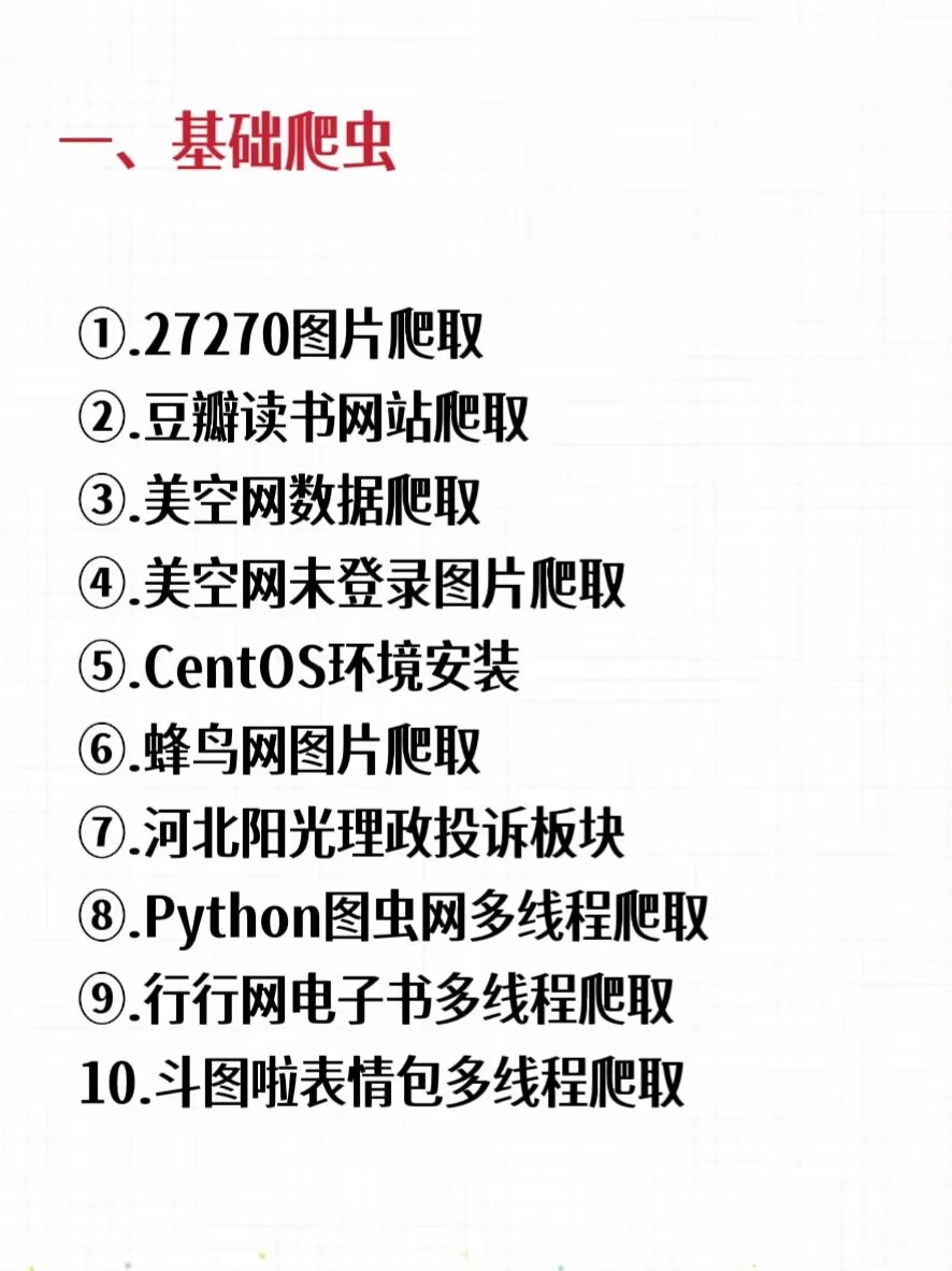 30个Python爬虫项目案例拿走即用不要米儿