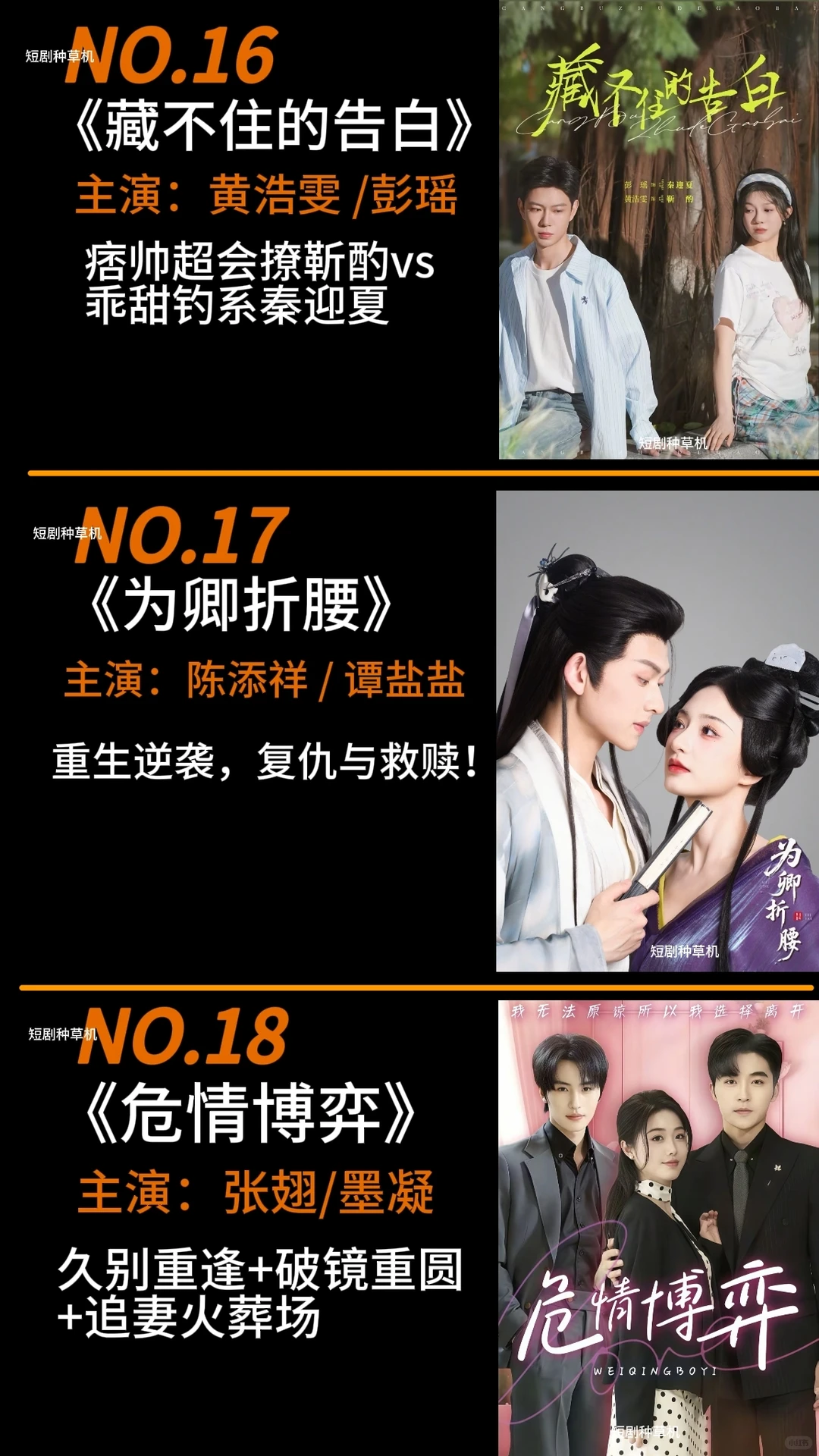 四月短剧总结24部必看爆款高质量精选短剧