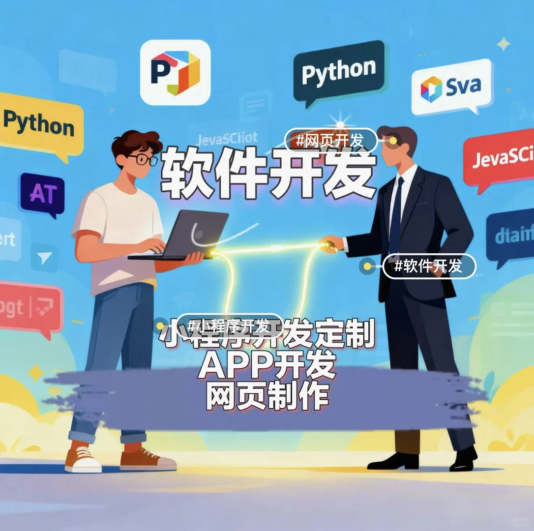 软件开发、小程序开发、网站开发