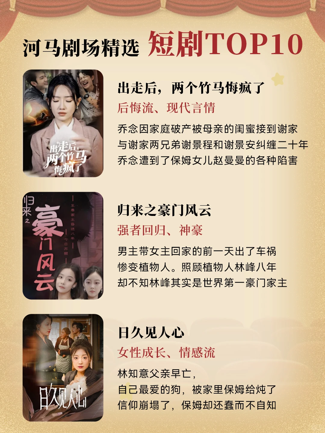 剧荒码住❗10部精选的短剧❗入股不亏