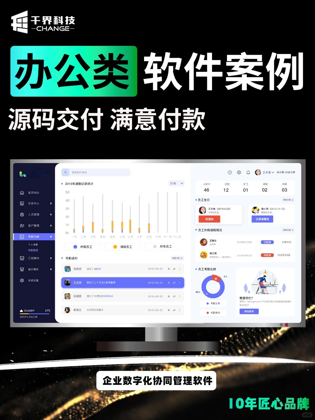 软件定制开发数据/管理/工业/办公类软件-夜雨聆风