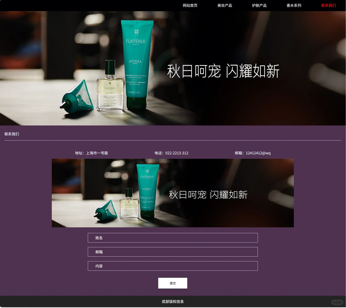 dw购物网页设计-夜雨聆风