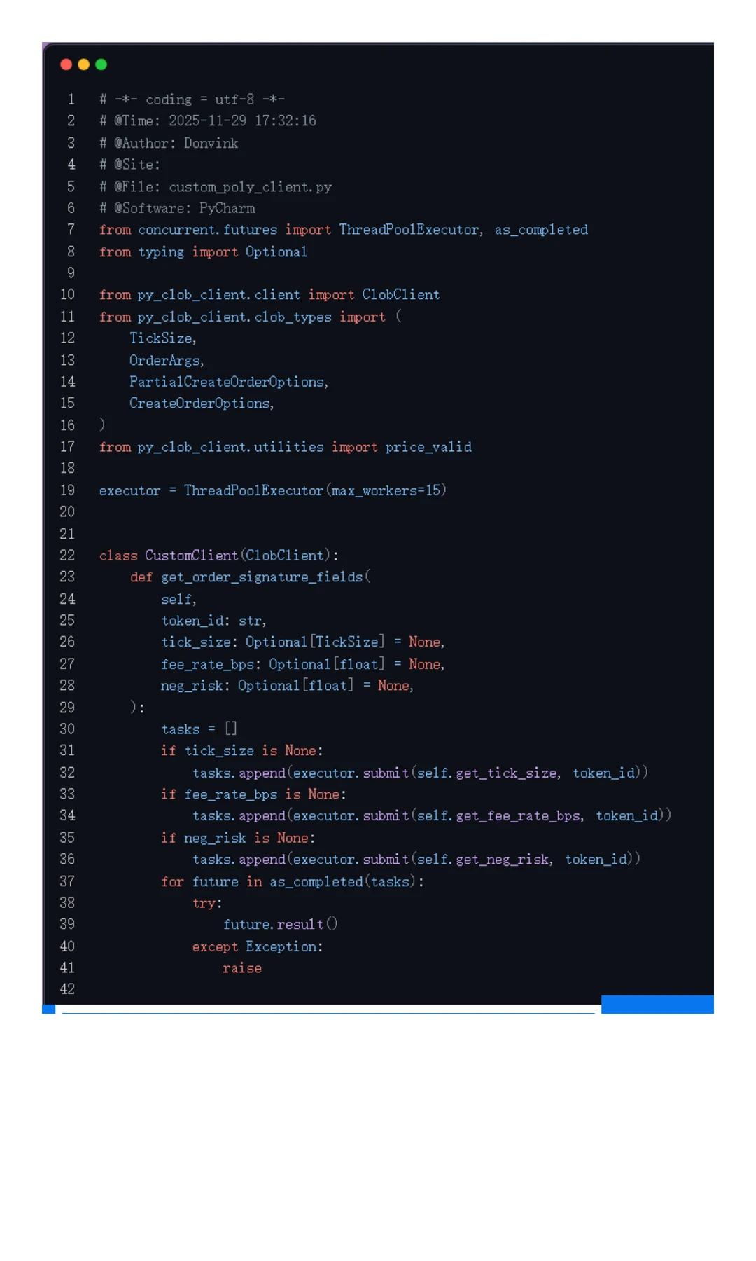 Polymarket python 实现300ms下单