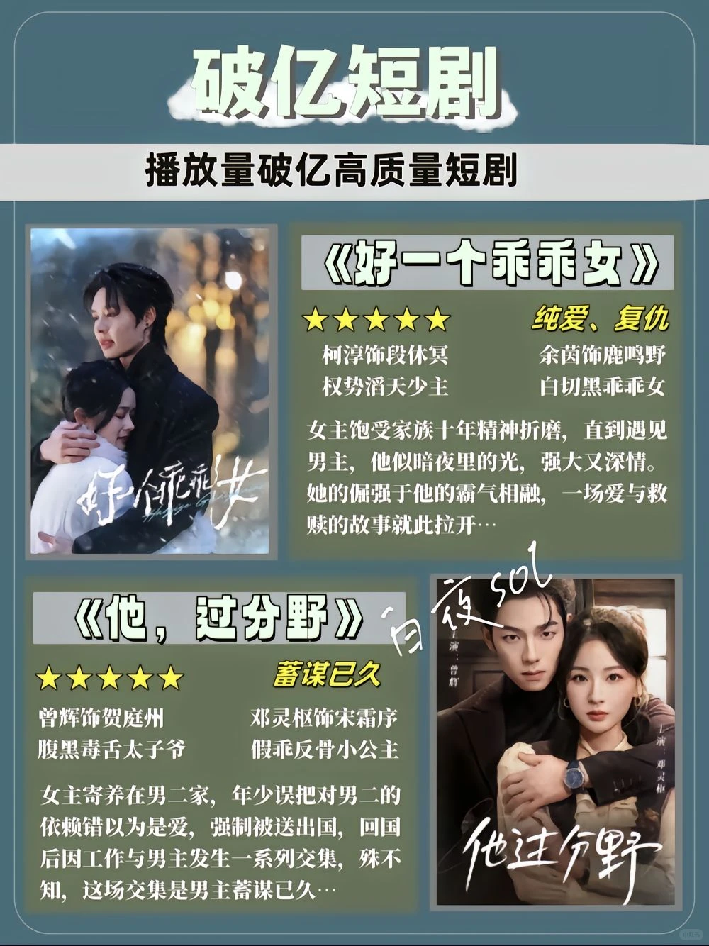 高质量短剧来咯、每天持续更新好剧