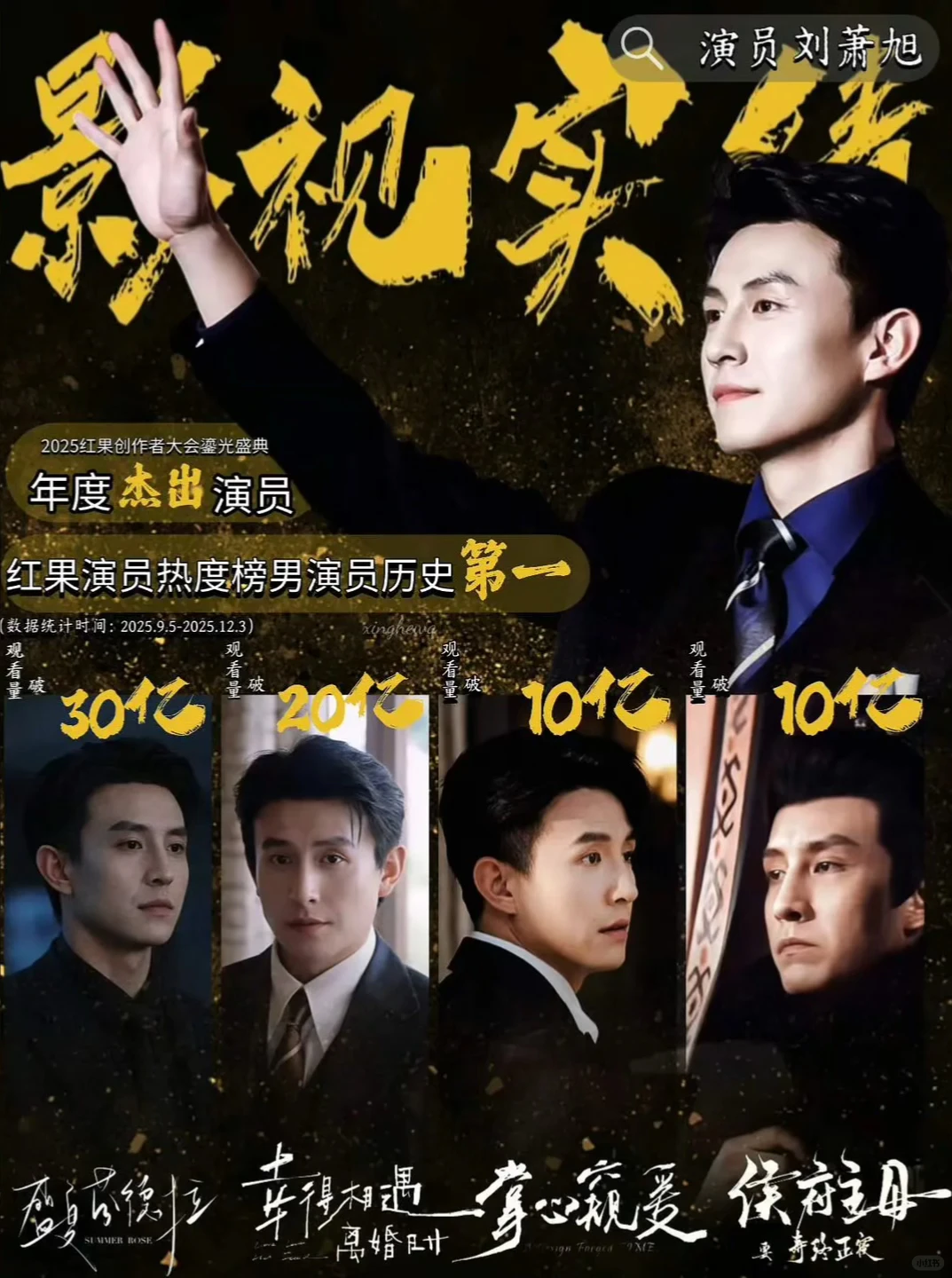 刘萧旭2025影视实绩战报