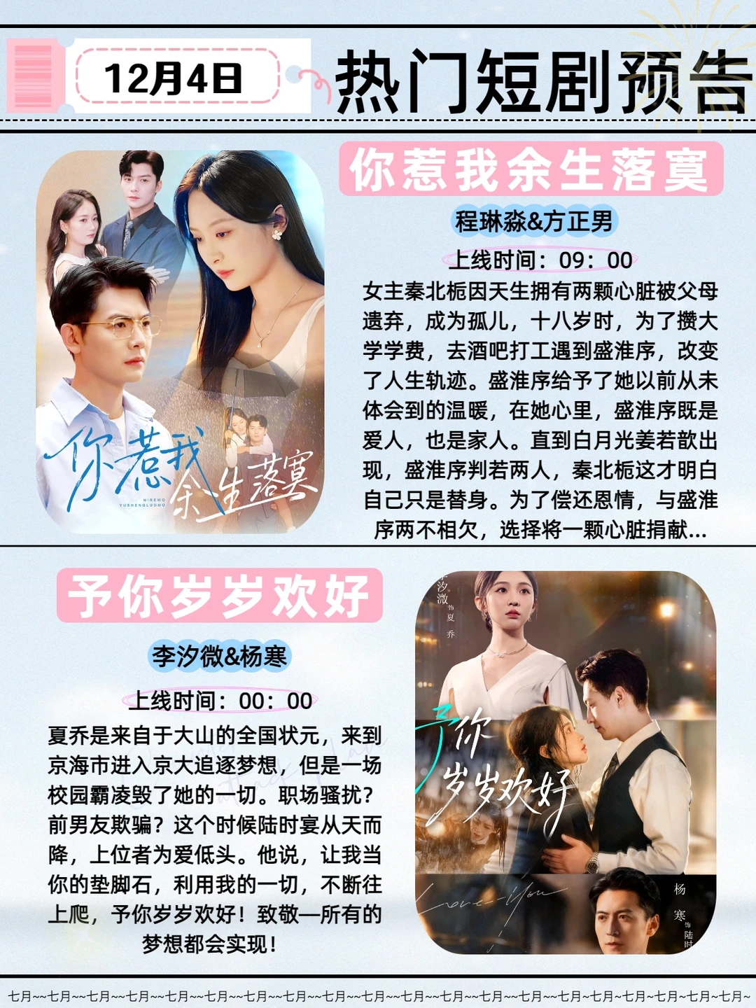 12月4日热门短剧推荐！