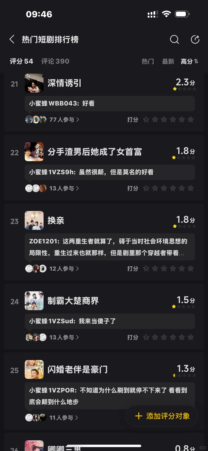 热门短剧排行榜来啦 有无你最爱的短剧