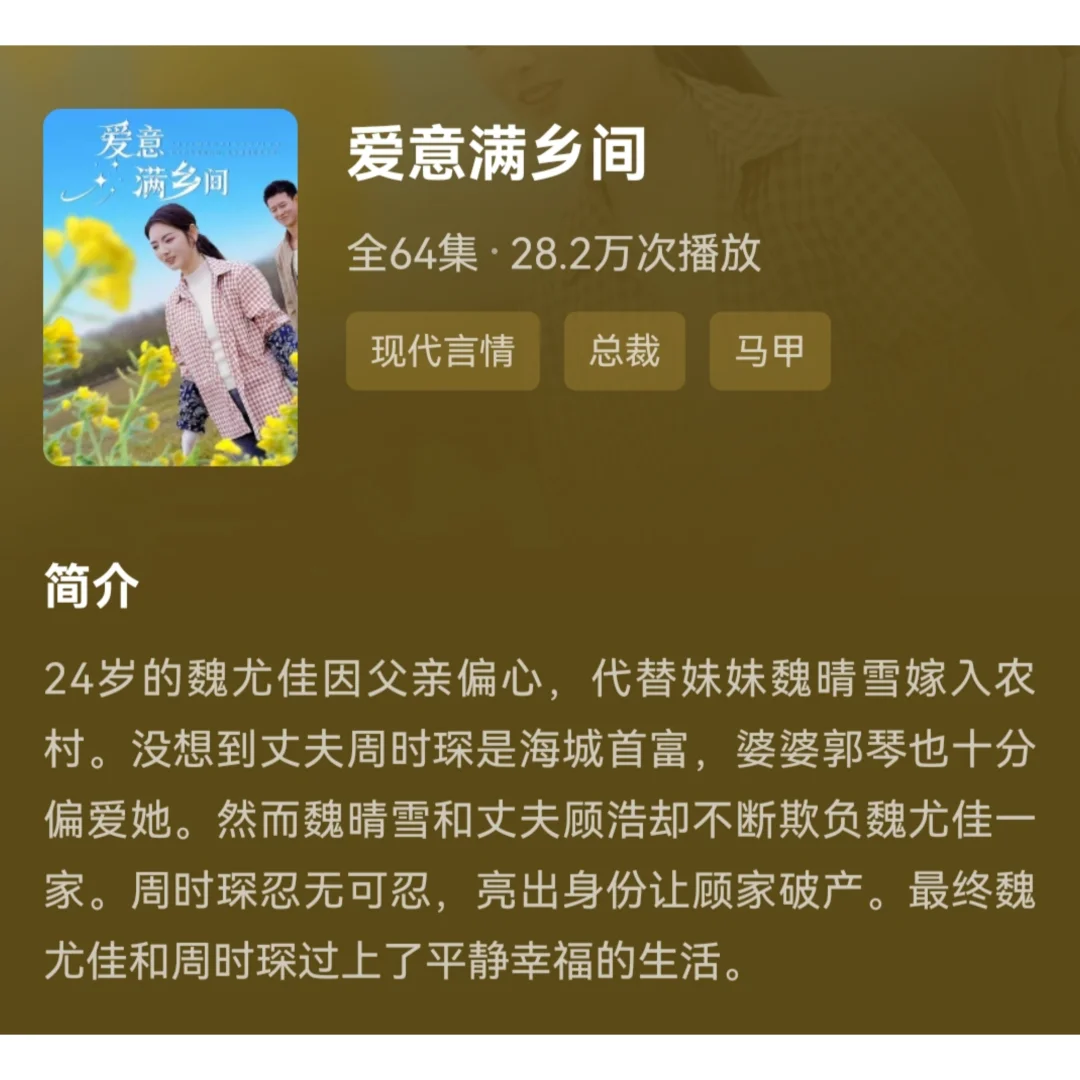 113 短剧 爱意满乡间