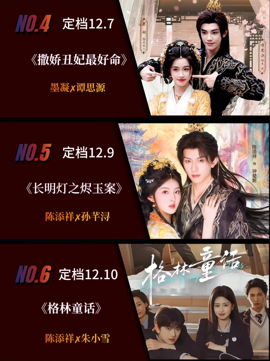 12月定档短剧推荐，你更期待哪一部？