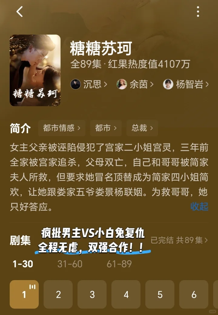 🆘这五部短剧我强烈推荐❗️❗️❗️