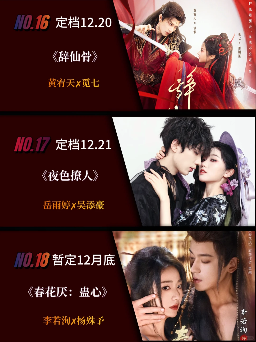 12月定档短剧推荐，你更期待哪一部？