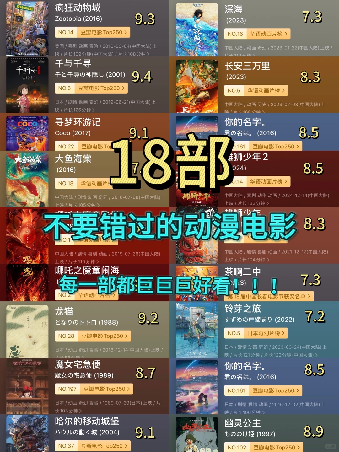 我真的太爱动漫电影了！！！