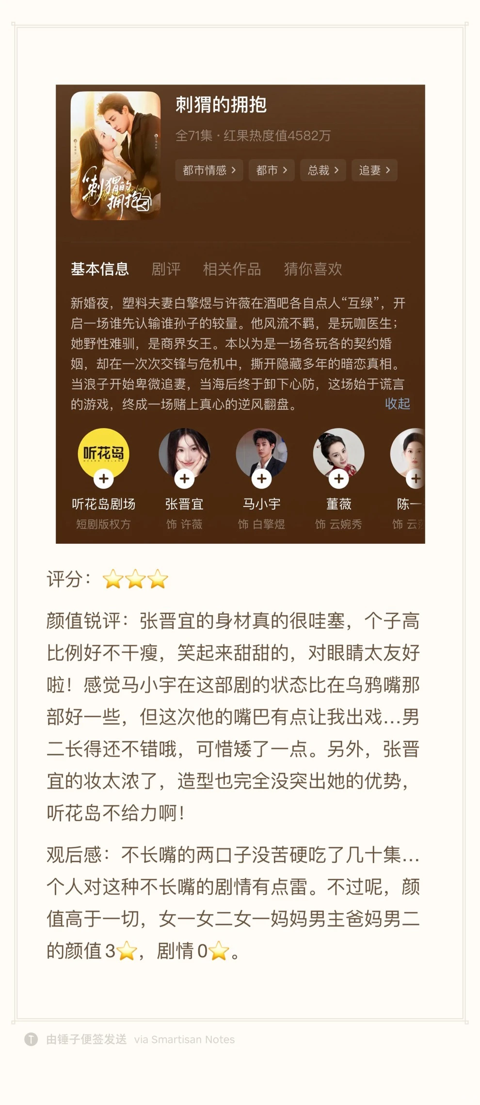 短剧劝退指南（大量颜值锐评，慎入！）