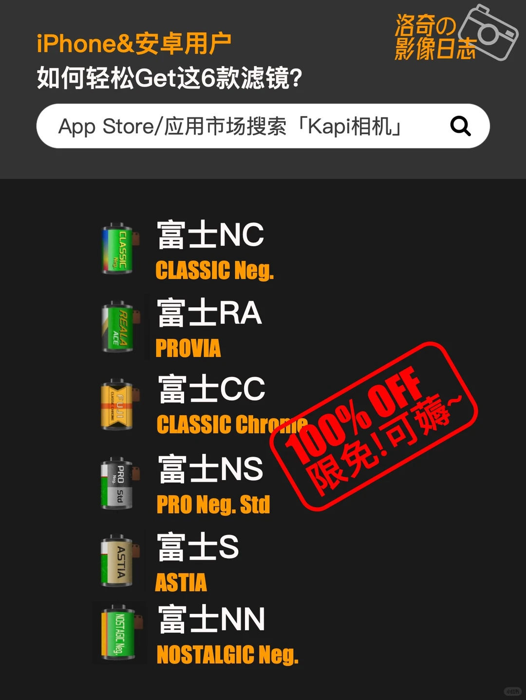 富士滤镜放开了❗️手机也能直出胶片感✅