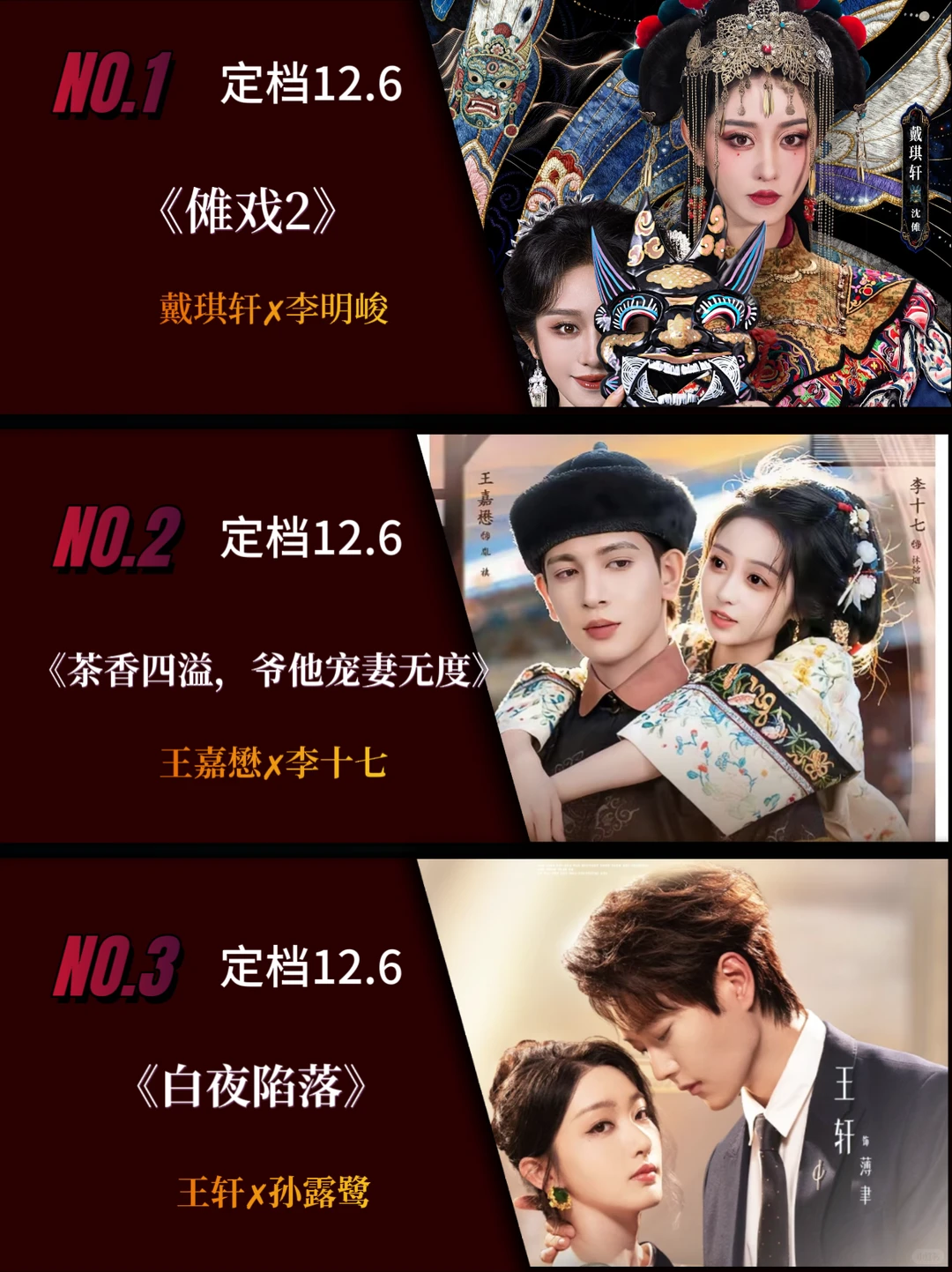 12月定档短剧推荐，你更期待哪一部？