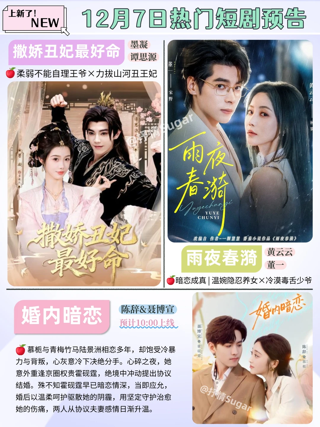 短剧预告 | 12月7日热门短剧上新推荐