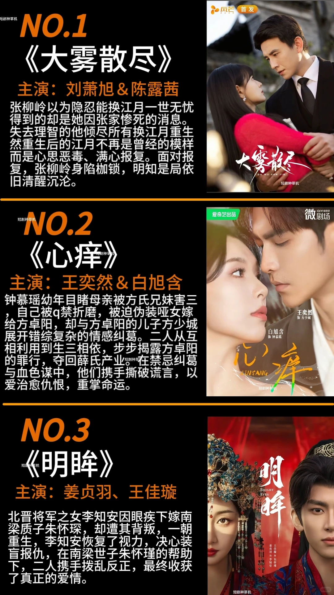 近期高质量热播短剧推荐🔥🔥🔥