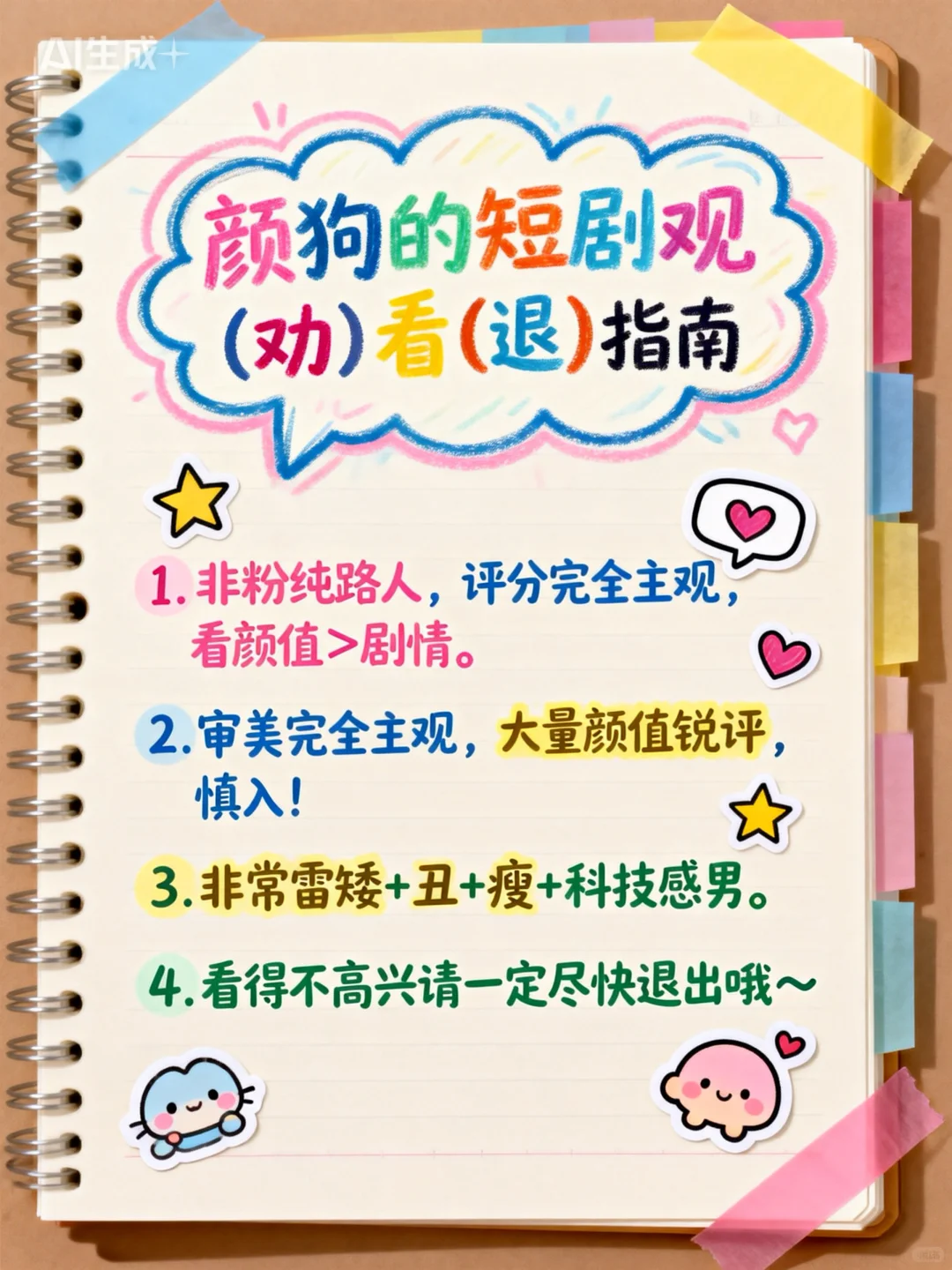 短剧劝退指南（大量颜值锐评，慎入！）