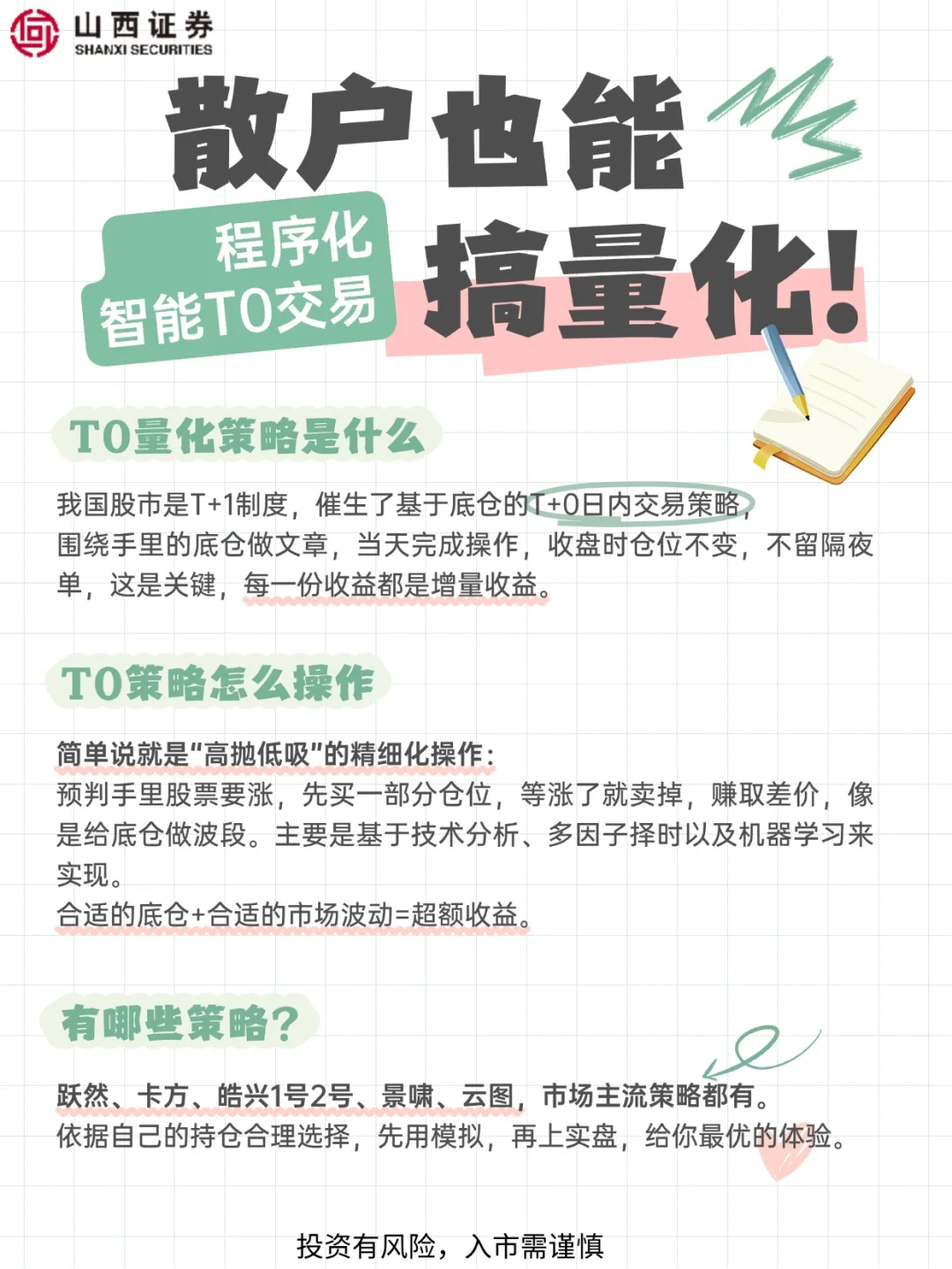 散户也能搞量化--智能T0算法交易