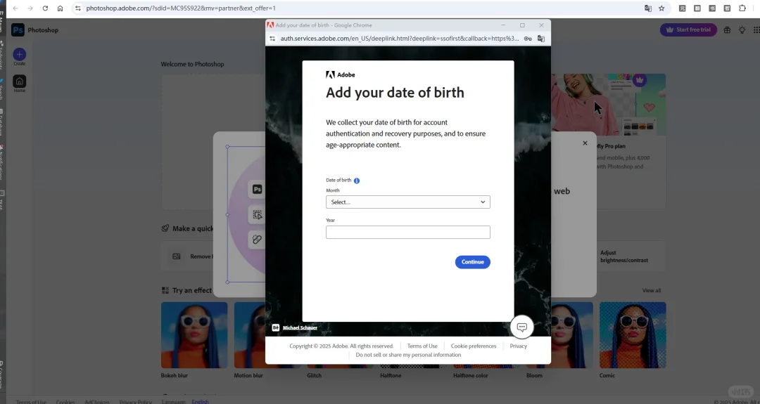 白嫖限时福利|PS 网页版直接免费一年
