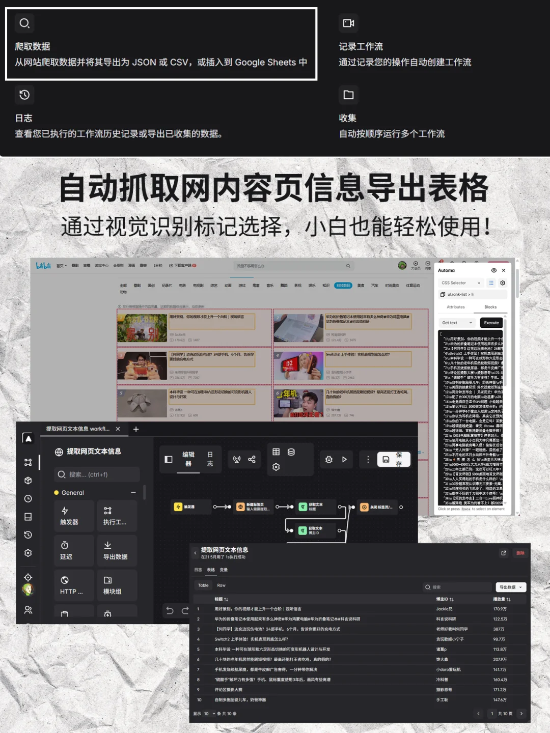 🌐让浏览器自动替你干活的插件 👾Automa