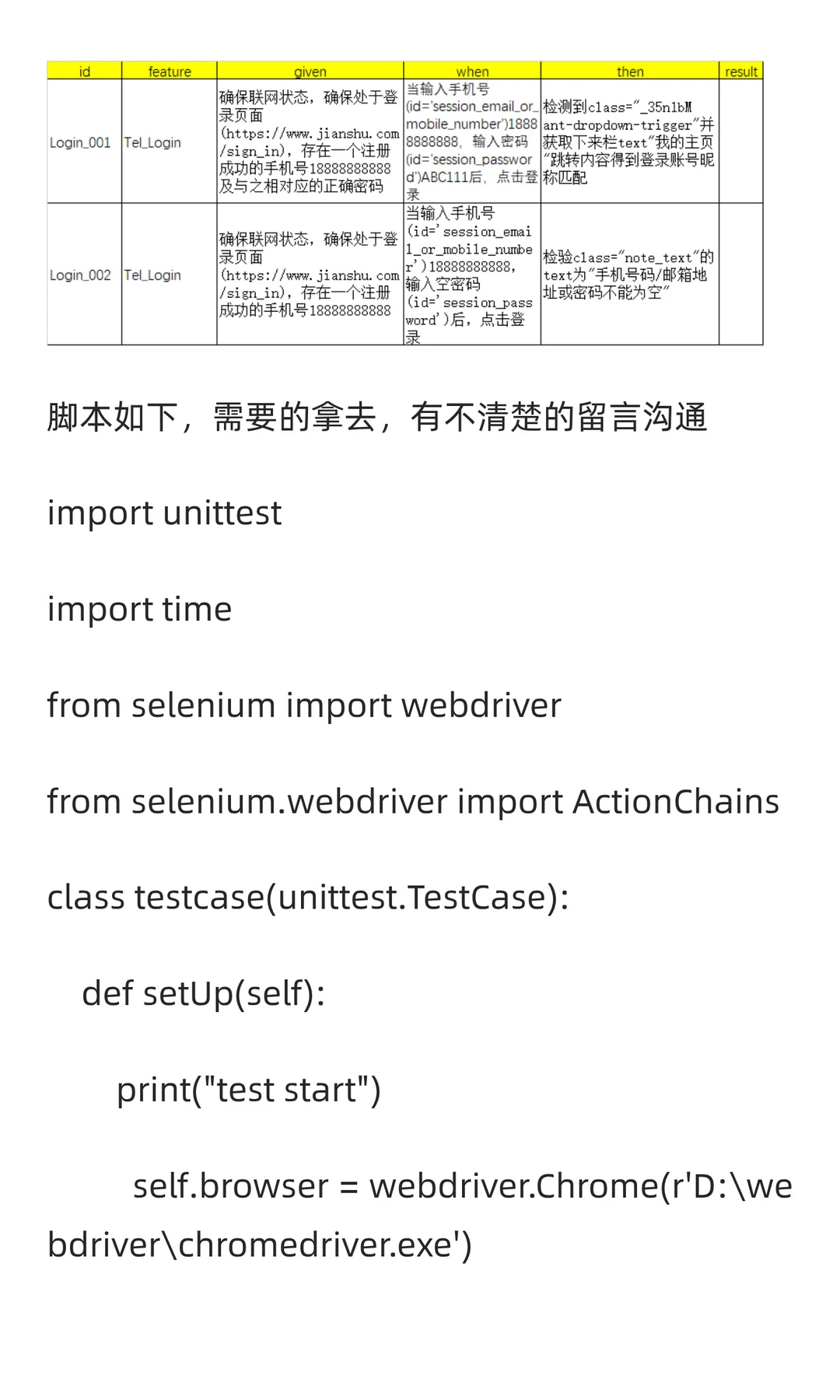 亲手做自动化用例？！？？？