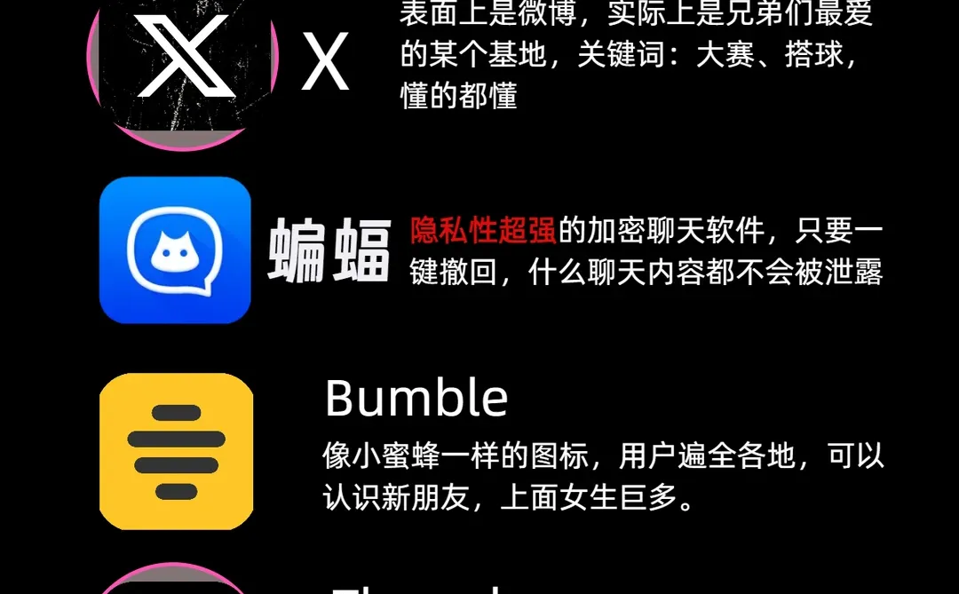 海王分享的五款社交软件~