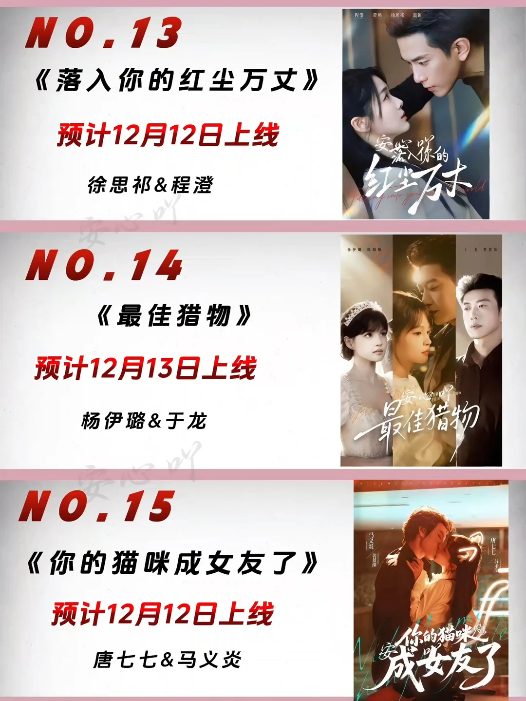 12月待播短剧大全