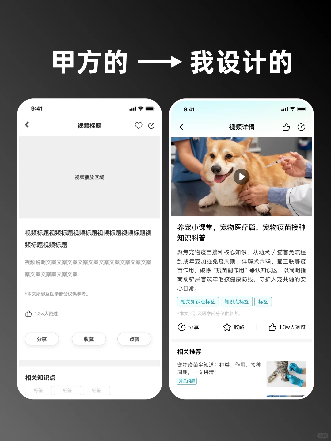 近期毛坯原型到精装设计稿实战案例分享☺️