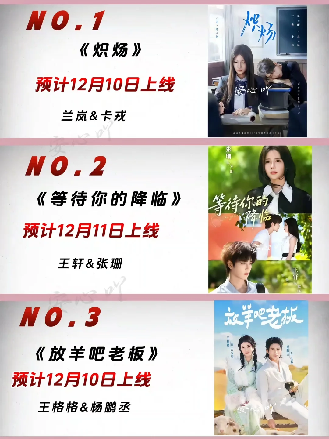 12月待播短剧大全