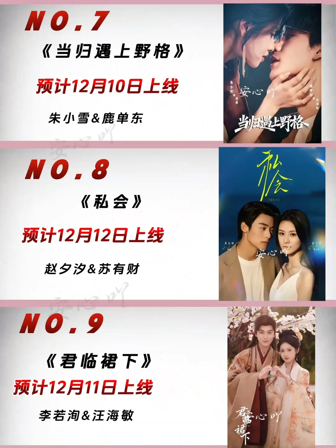 12月待播短剧大全