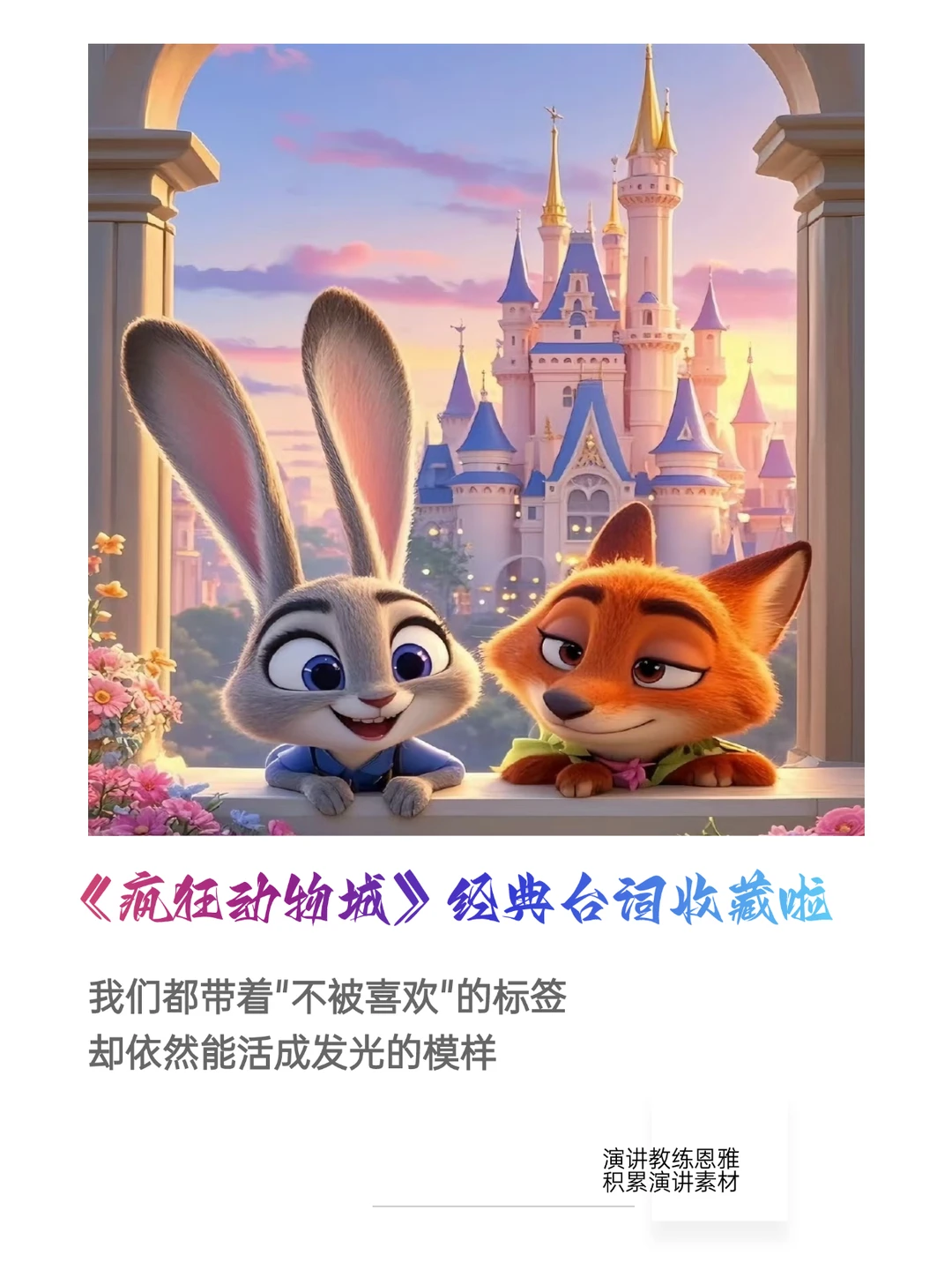 《疯狂动物城2》16句经典台词收藏啦