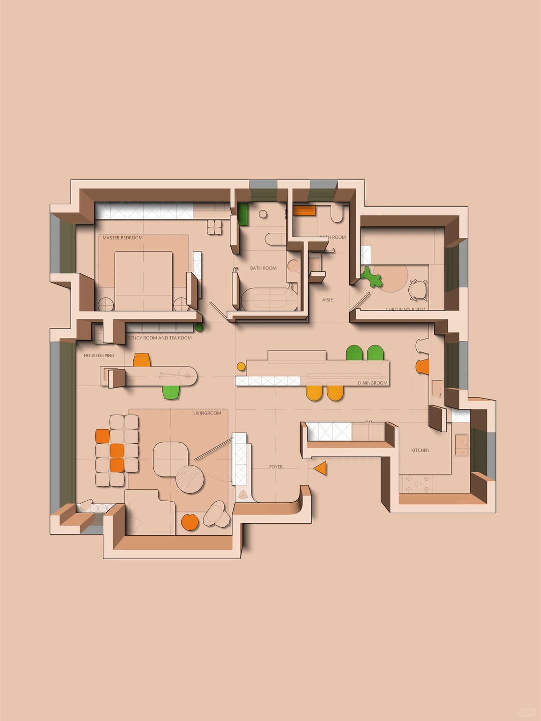3D立体彩平，彩平图神器