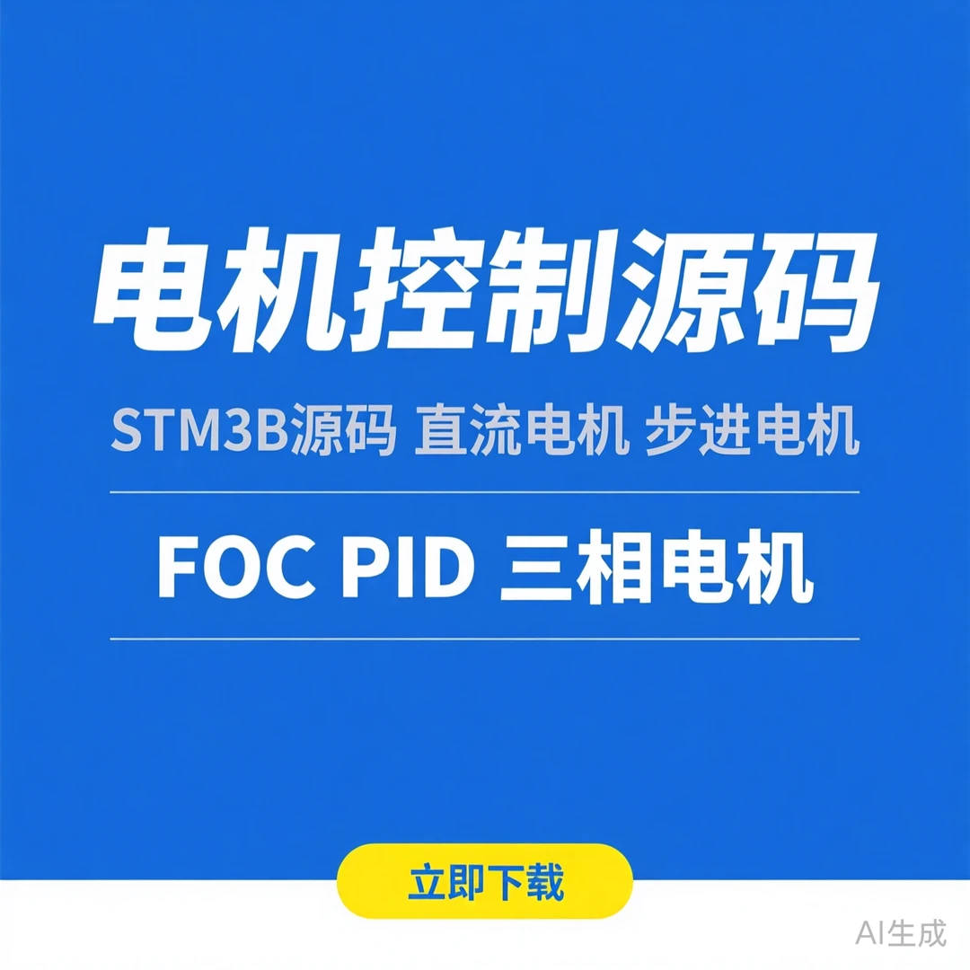 电机控制源码|STM32直流步进FOC PID
