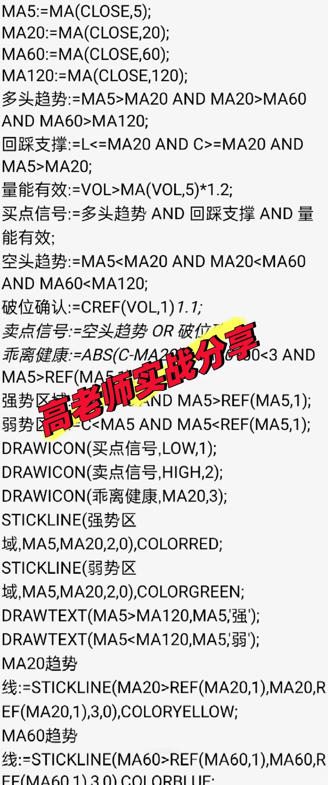 超好用的指标公式源码🔥🔥