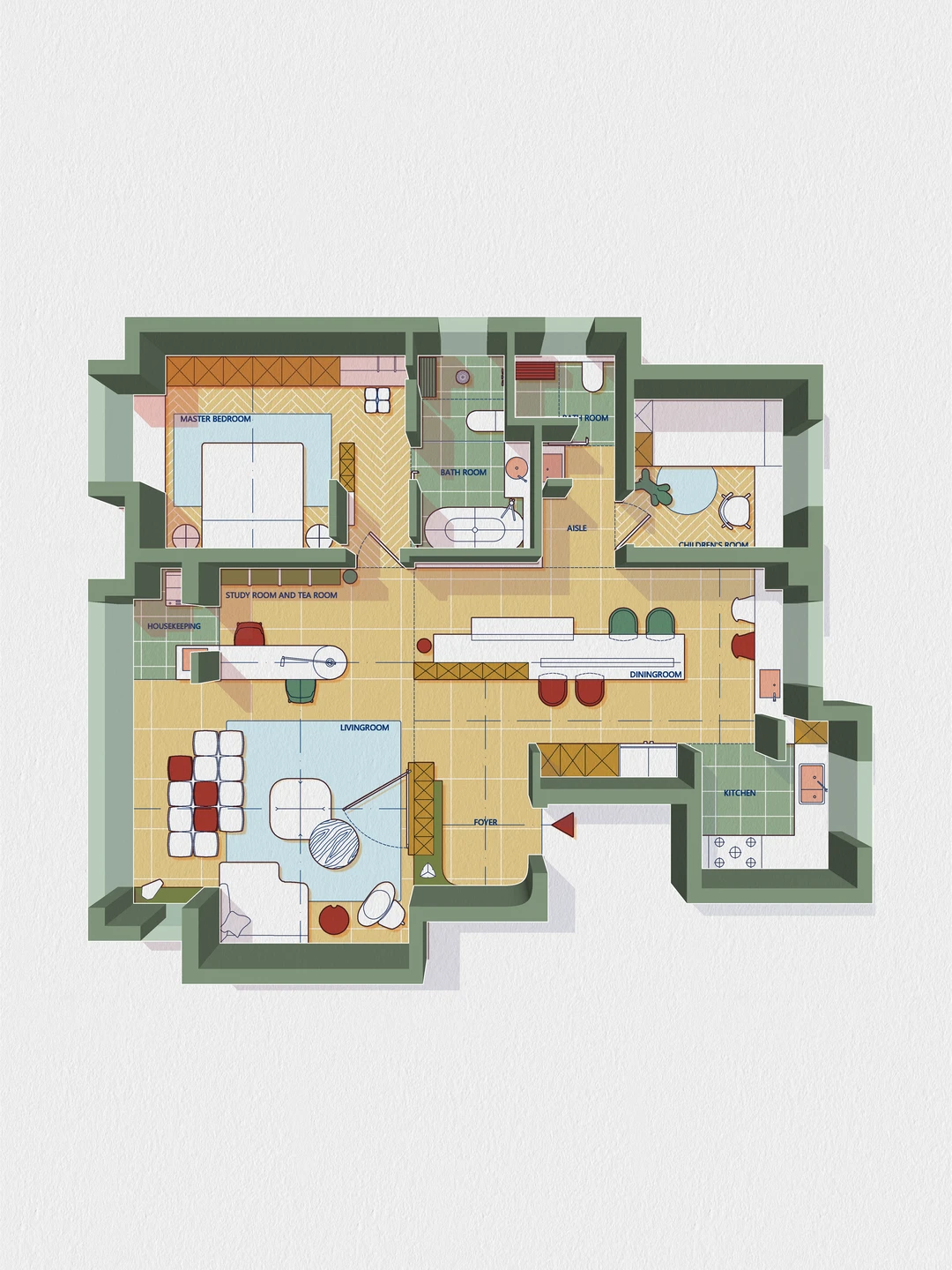 3D立体彩平，彩平图神器