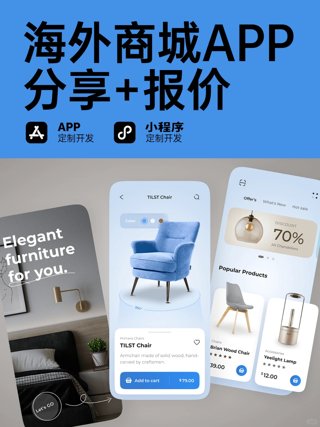 海外商城APP开发分享+报价!!