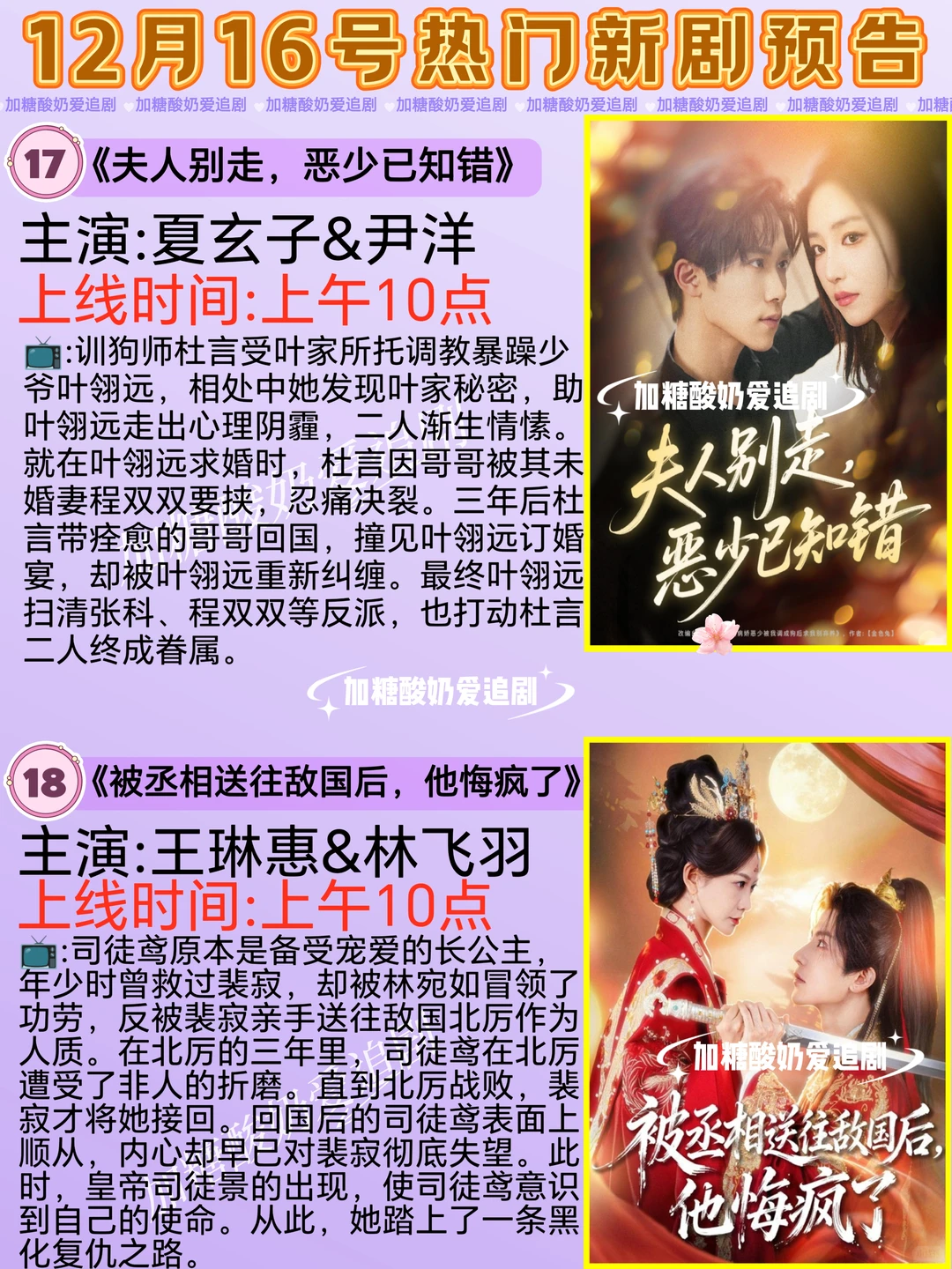 天花板短剧💥12月16日热门短剧预告