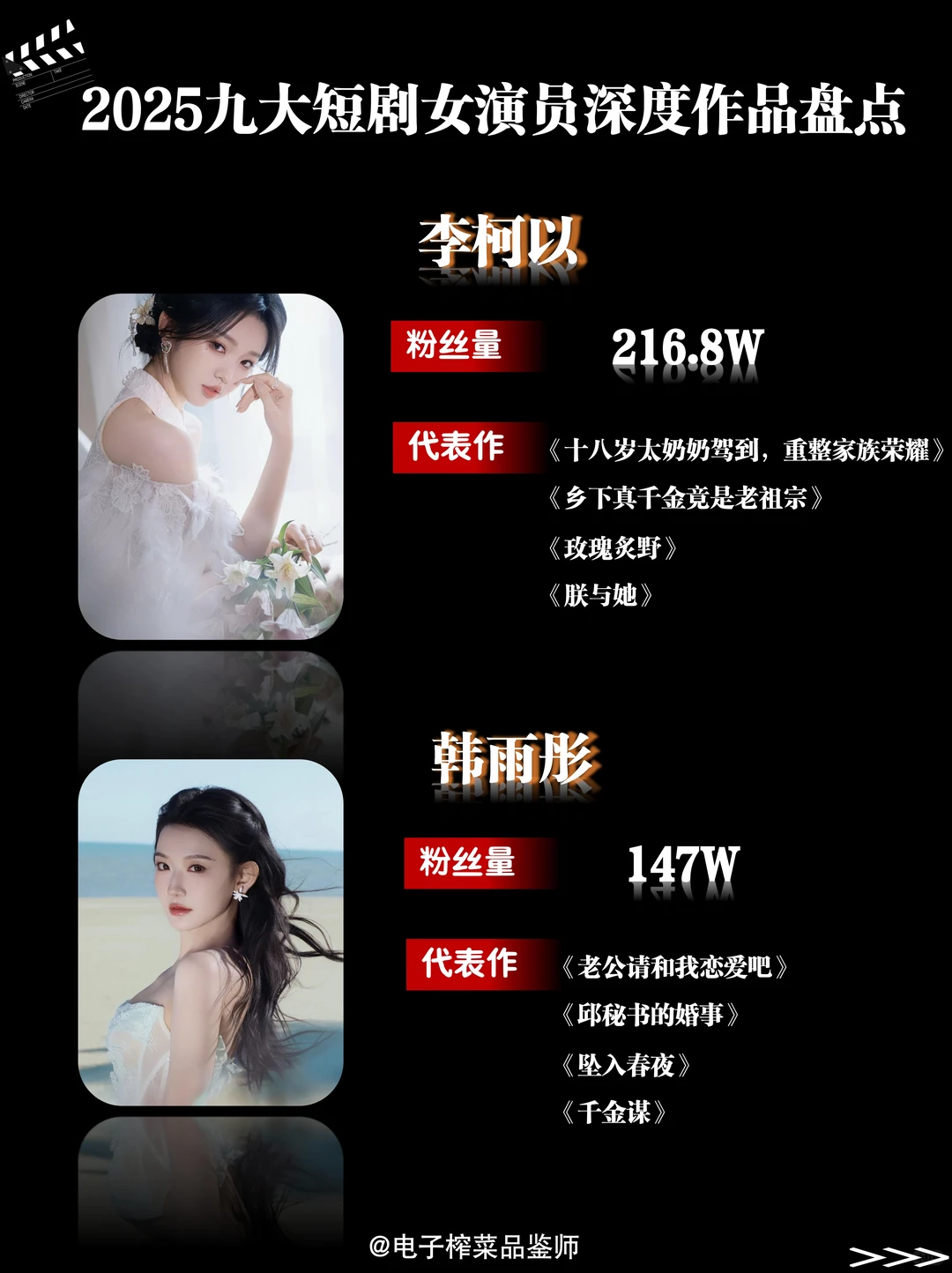 🎬 2025 这九位姐姐的代表作够你刷一整年!