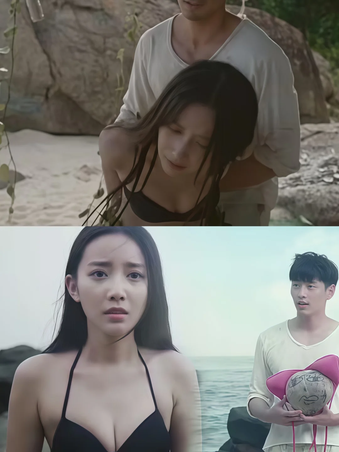 富二代荒岛捡到漂亮女孩，没有道德约束嗨翻