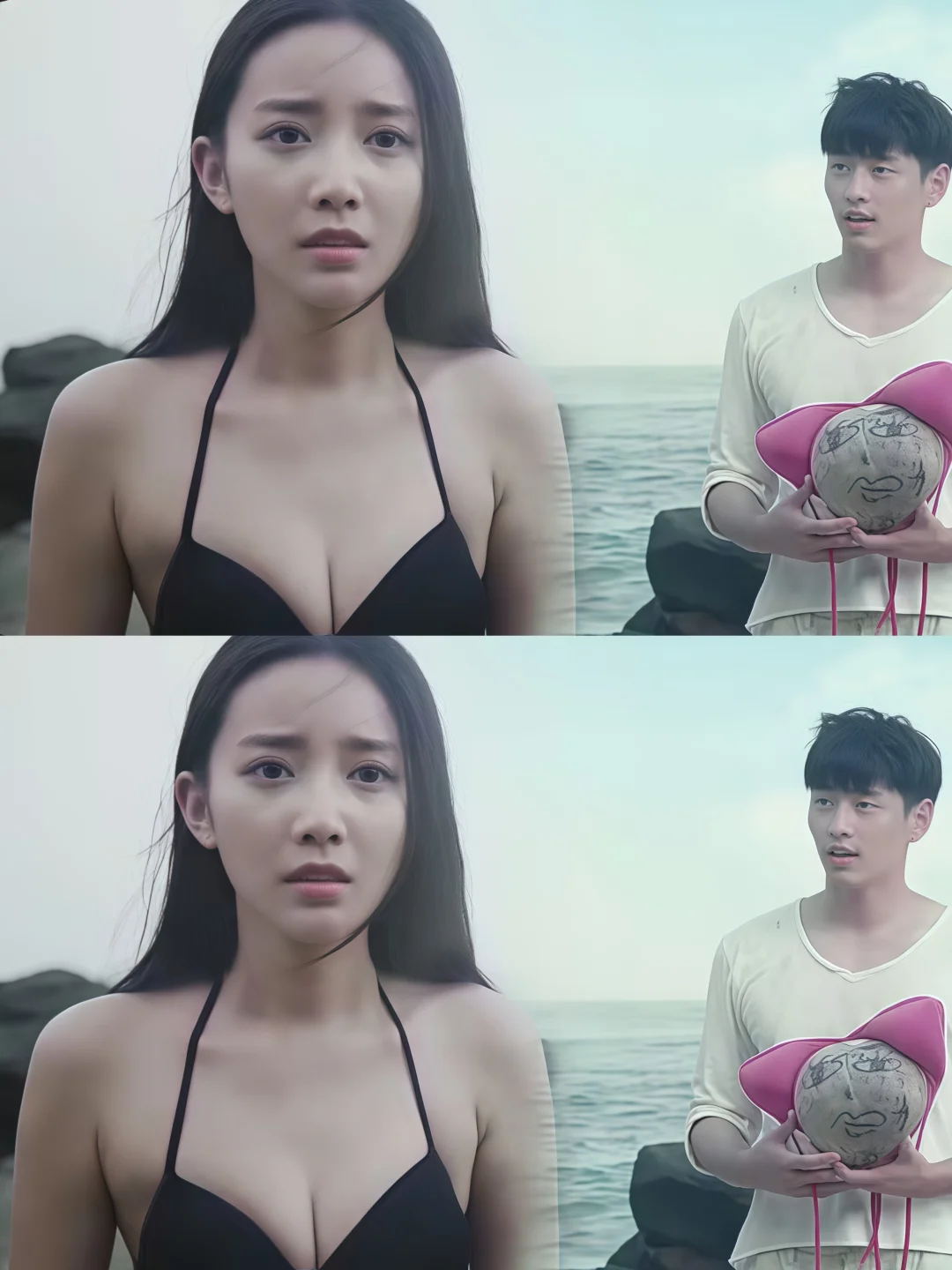 富二代荒岛捡到漂亮女孩，没有道德约束嗨翻