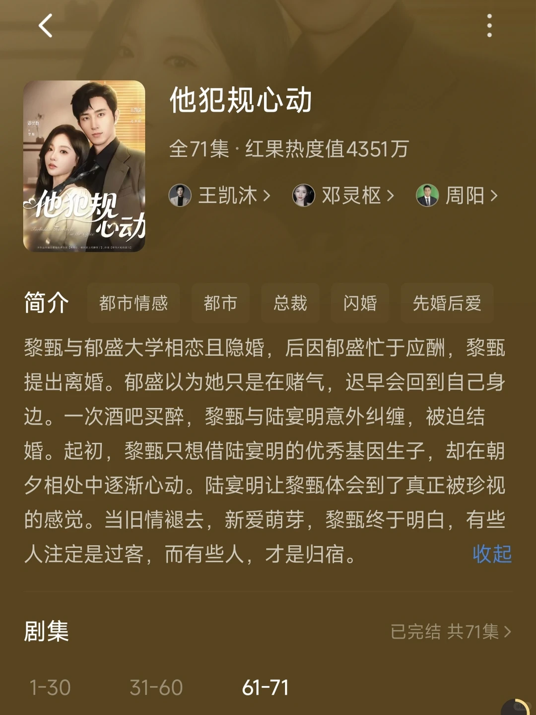 王凯沐的几部剧