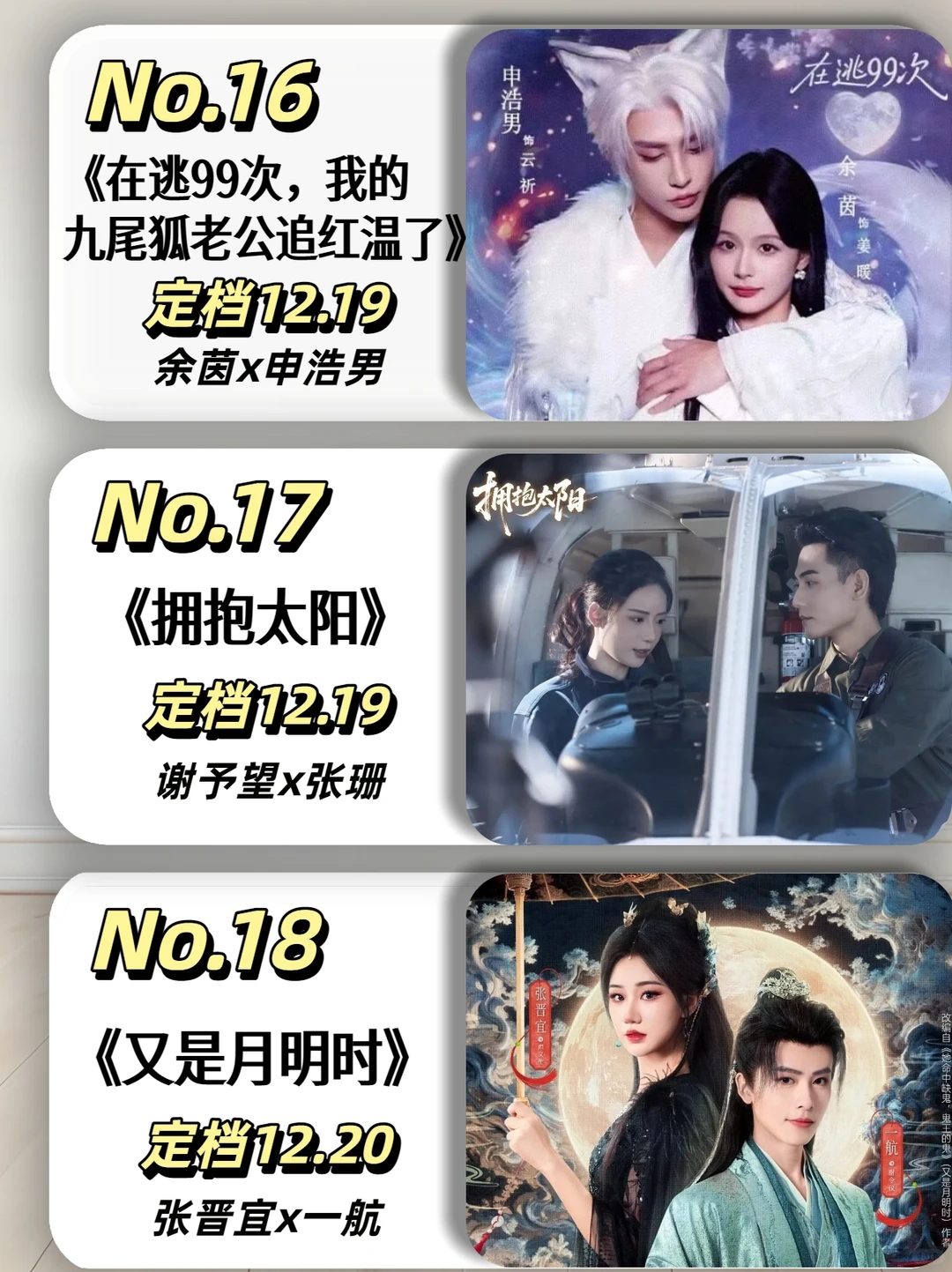 12月热门待播短剧预告来咯，真是好起来了