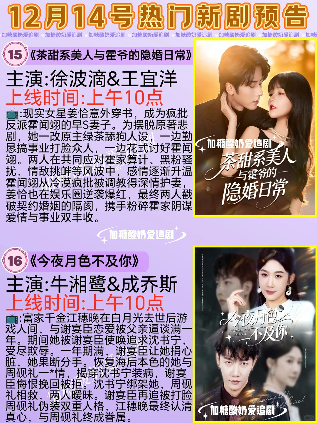 天花板短剧💥12月14日热门短剧预告