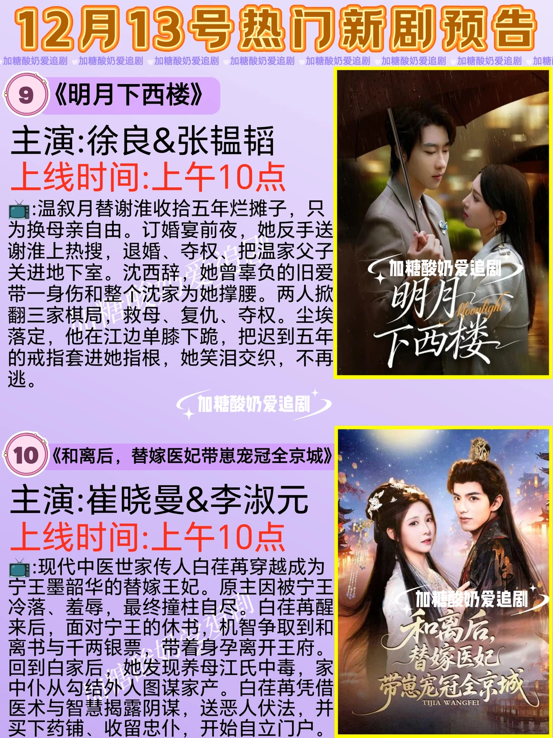 宝藏好剧💥12月13日热门短剧预告1️⃣《