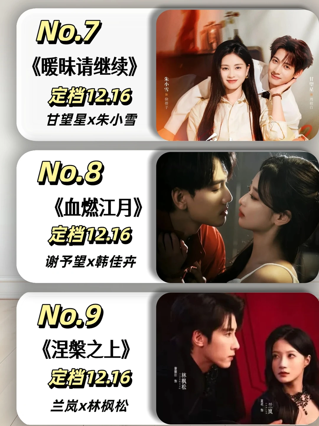 12月热门待播短剧预告来咯，真是好起来了