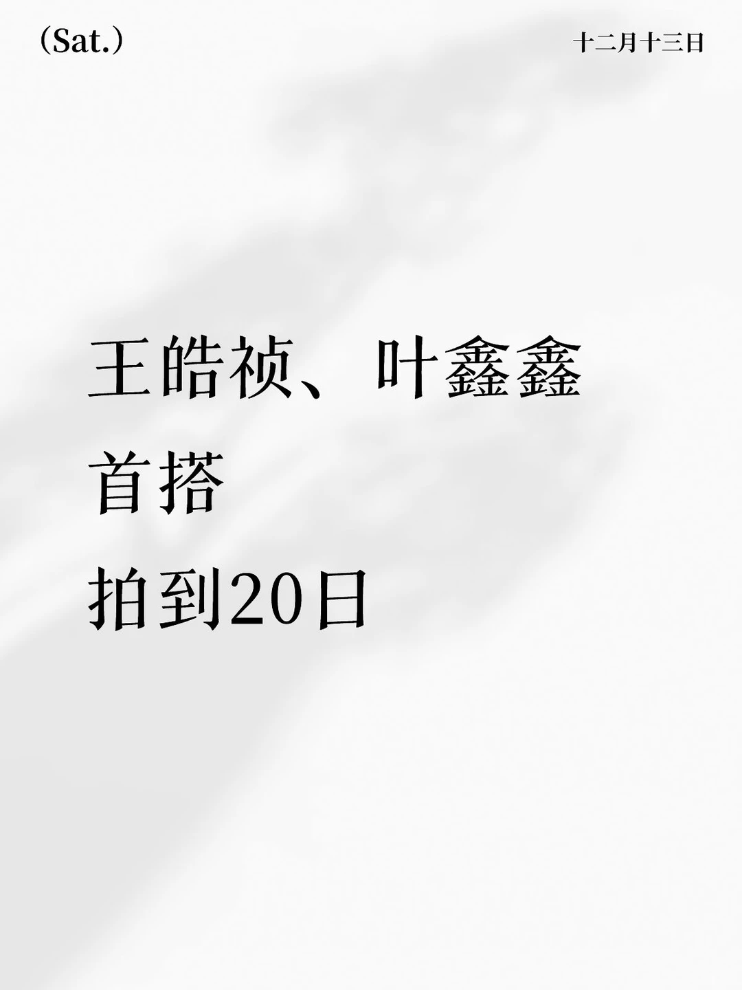 王皓祯、叶鑫鑫